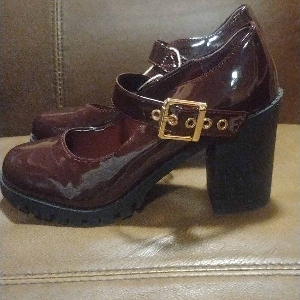 Burgundy heels